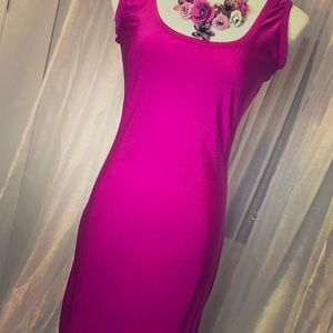 Magenta maxi dress